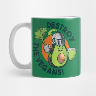 Avocado Destroy the Vegans Mug